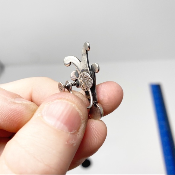 181 Vintage Margot de Taxco silver knot earrings, 5102 - Picture 5 of 8